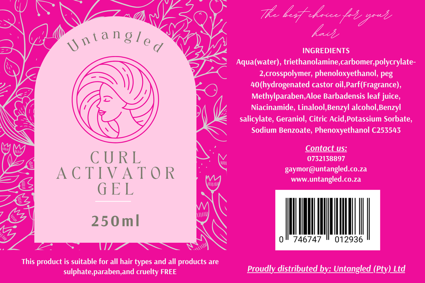 250ml Curl Activator Gel