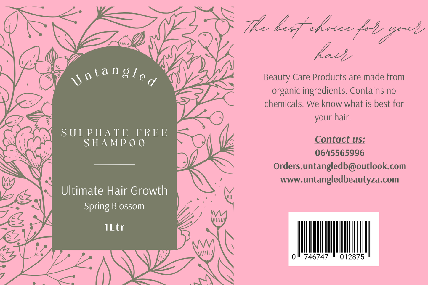 1 Ltr Sulphate Free Shampoo